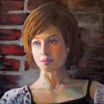 Second Thoughts 12" x 12" Pastel on board- Honey Lea Gaydos